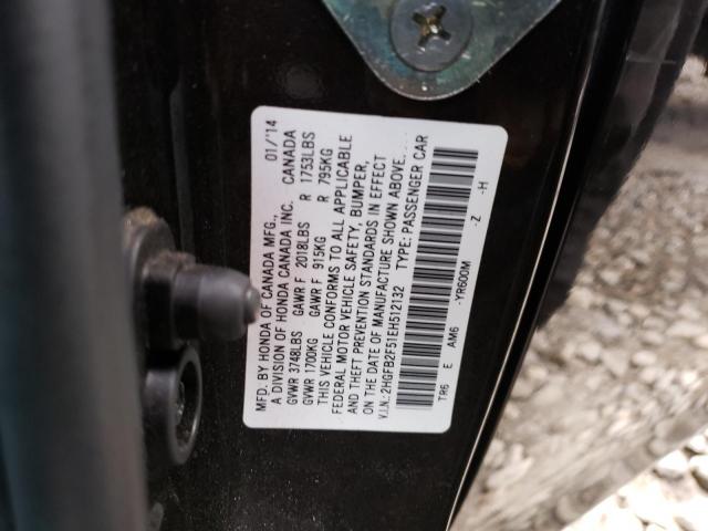 Photo 11 VIN: 2HGFB2F51EH512132 - HONDA CIVIC LX 