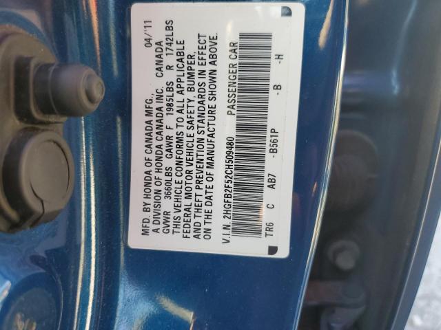 Photo 12 VIN: 2HGFB2F52CH509480 - HONDA CIVIC LX 