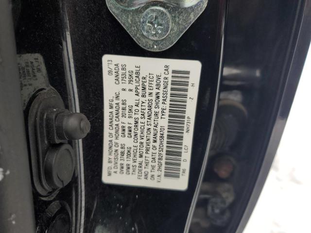 Photo 11 VIN: 2HGFB2F52DH584701 - HONDA CIVIC LX 