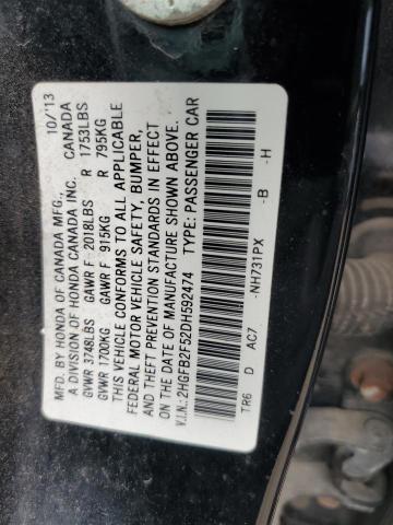 Photo 11 VIN: 2HGFB2F52DH592474 - HONDA CIVIC 