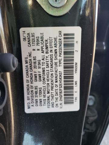 Photo 9 VIN: 2HGFB2F52EH543437 - HONDA CIVIC LX 