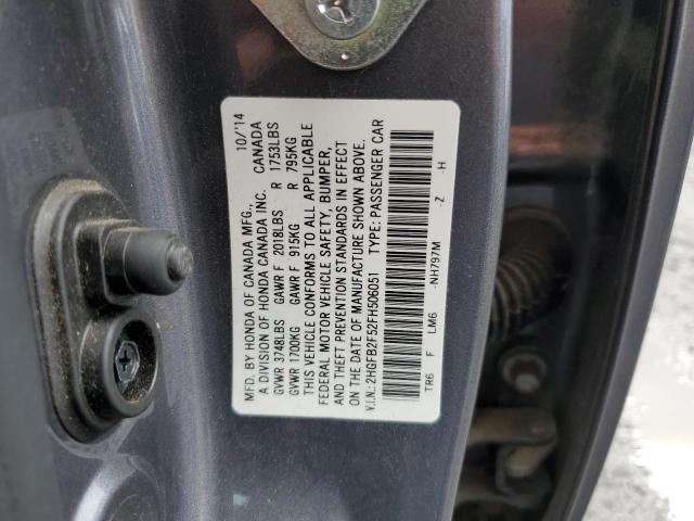 Photo 11 VIN: 2HGFB2F52FH506051 - HONDA CIVIC 