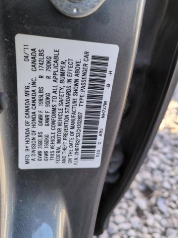 Photo 12 VIN: 2HGFB2F53CH302807 - HONDA CIVIC LX 