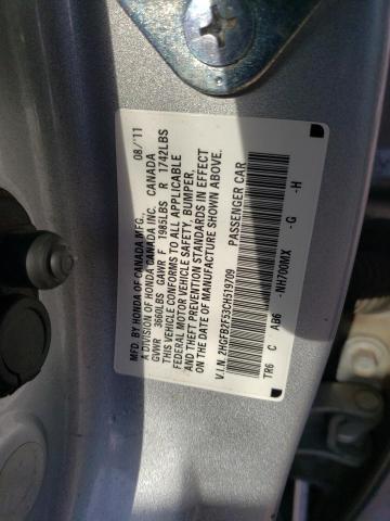 Photo 11 VIN: 2HGFB2F53CH519709 - HONDA CIVIC LX 