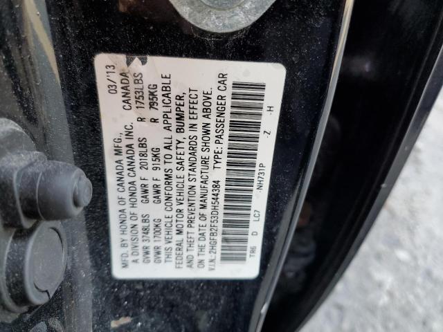 Photo 12 VIN: 2HGFB2F53DH544384 - HONDA CIVIC 