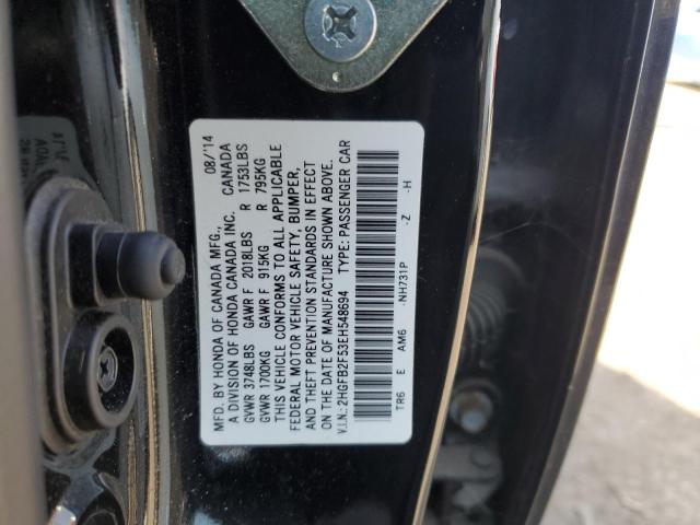 Photo 11 VIN: 2HGFB2F53EH548694 - HONDA CIVIC LX 