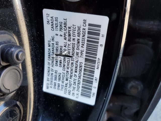 Photo 9 VIN: 2HGFB2F54CH562875 - HONDA CIVIC LX 