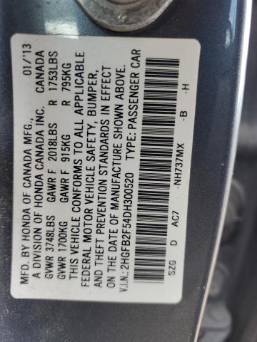 Photo 11 VIN: 2HGFB2F54DH300520 - HONDA CIVIC LX 