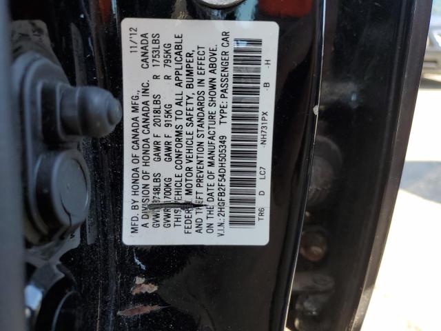 Photo 12 VIN: 2HGFB2F54DH505349 - HONDA CIVIC LX 