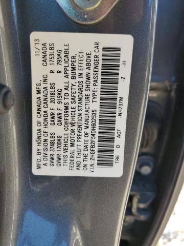 Photo 11 VIN: 2HGFB2F54DH602535 - HONDA CIVIC 