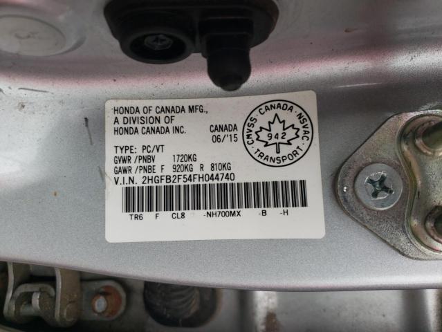 Photo 11 VIN: 2HGFB2F54FH044740 - HONDA CIVIC 