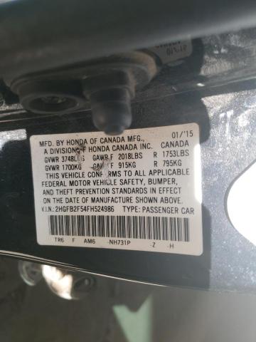 Photo 12 VIN: 2HGFB2F54FH524986 - HONDA CIVIC 