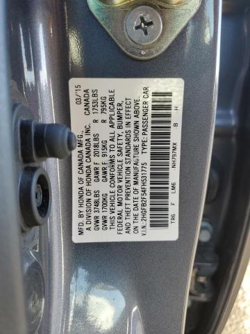 Photo 9 VIN: 2HGFB2F54FH531775 - HONDA CIVIC LX 