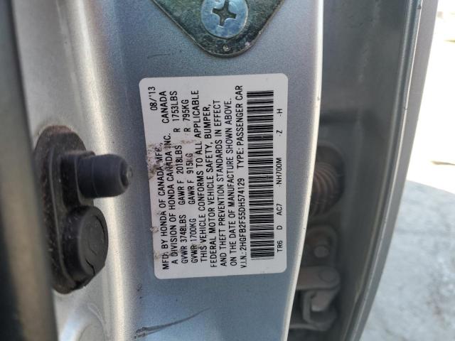 Photo 11 VIN: 2HGFB2F55DH574129 - HONDA CIVIC LX 