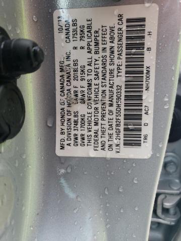 Photo 11 VIN: 2HGFB2F55DH590332 - HONDA CIVIC 