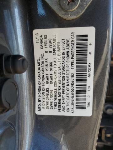 Photo 11 VIN: 2HGFB2F55DH595160 - HONDA CIVIC LX 