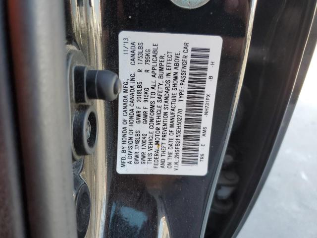 Photo 11 VIN: 2HGFB2F55EH502770 - HONDA CIVIC LX 