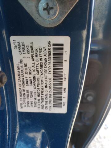 Photo 12 VIN: 2HGFB2F55EH527930 - HONDA CIVIC LX 