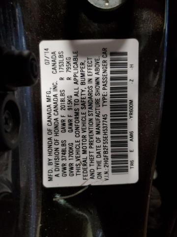 Photo 11 VIN: 2HGFB2F55EH537745 - HONDA CIVIC LX 