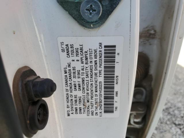 Photo 9 VIN: 2HGFB2F55FH530229 - HONDA CIVIC LX 