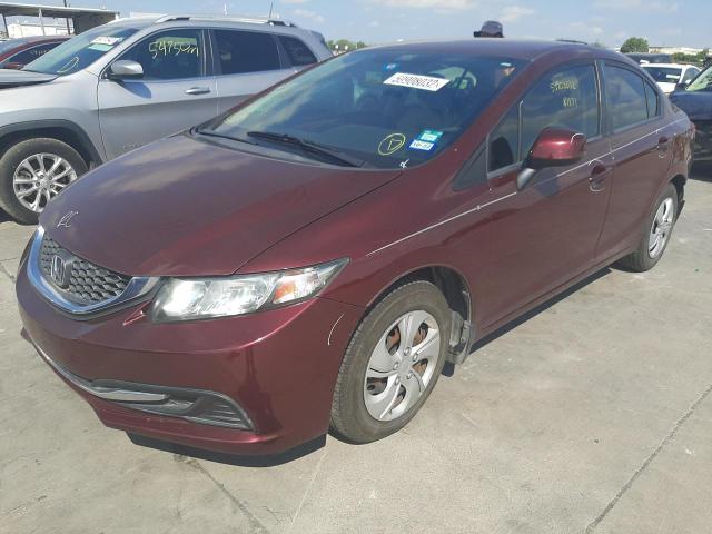 Photo 1 VIN: 2HGFB2F56DH525750 - HONDA CIVIC LX 