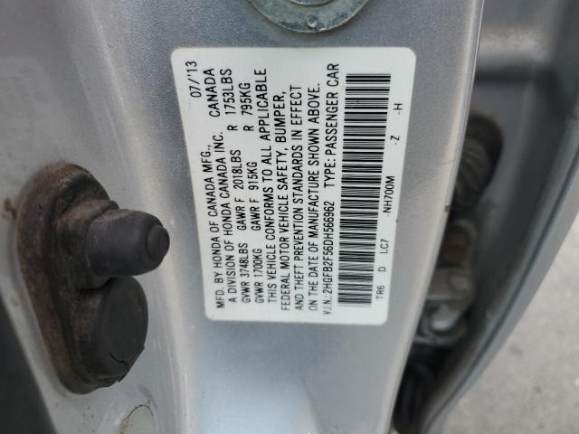 Photo 11 VIN: 2HGFB2F56DH566962 - HONDA CIVIC 