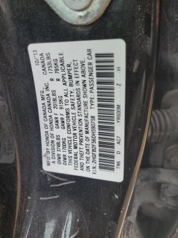 Photo 11 VIN: 2HGFB2F56DH590758 - HONDA CIVIC 