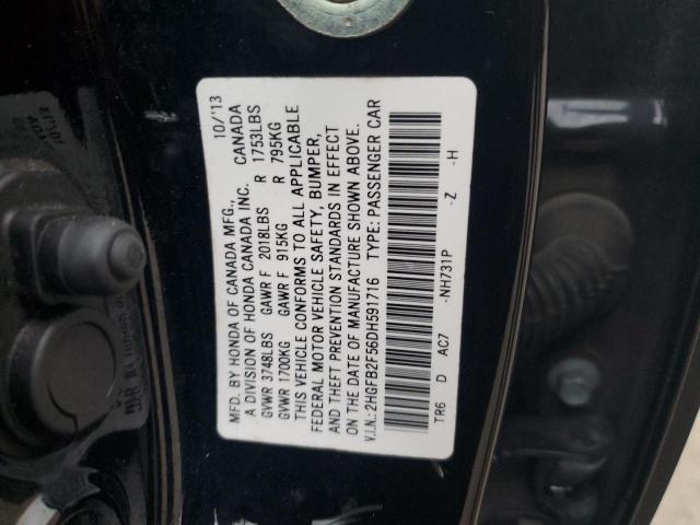 Photo 11 VIN: 2HGFB2F56DH591716 - HONDA CIVIC LX 