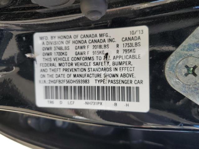 Photo 12 VIN: 2HGFB2F56DH593983 - HONDA CIVIC LX 