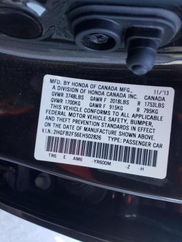 Photo 9 VIN: 2HGFB2F56EH502826 - HONDA CIVIC LX 