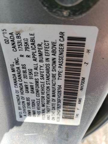 Photo 11 VIN: 2HGFB2F56FH528764 - HONDA CIVIC LX 