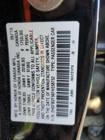 Photo 11 VIN: 2HGFB2F56FH558752 - HONDA CIVIC 