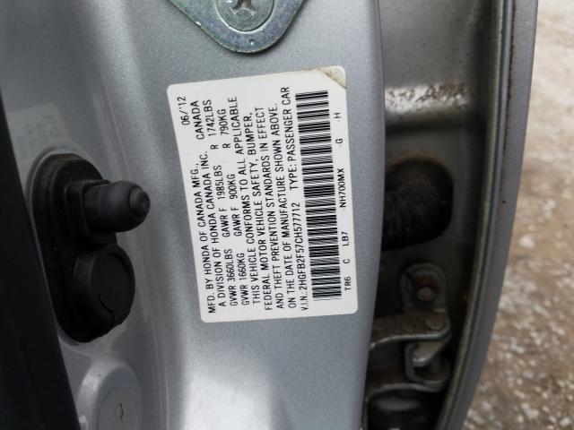 Photo 9 VIN: 2HGFB2F57CH577712 - HONDA CIVIC LX 