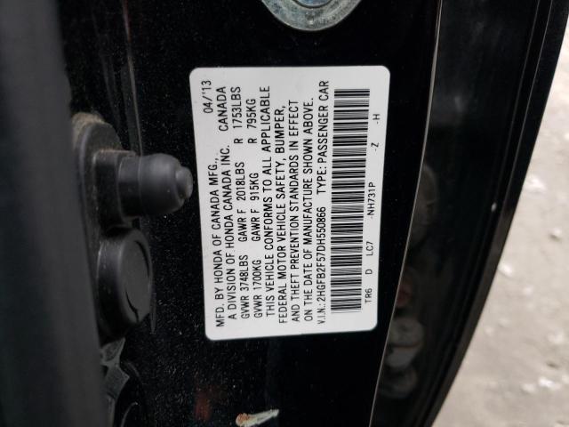 Photo 11 VIN: 2HGFB2F57DH550866 - HONDA CIVIC 