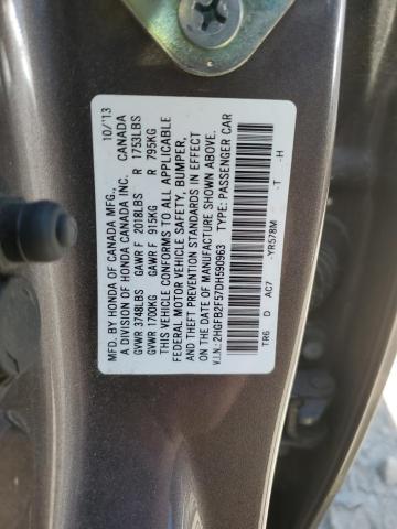 Photo 11 VIN: 2HGFB2F57DH590963 - HONDA CIVIC LX 