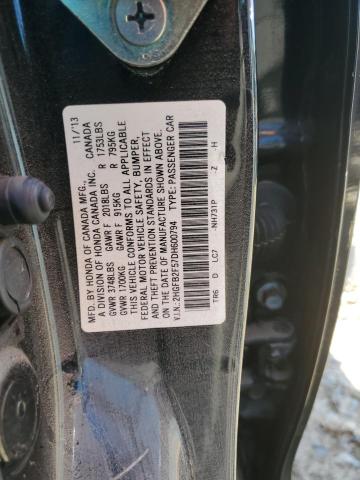 Photo 12 VIN: 2HGFB2F57DH600794 - HONDA CIVIC LX 