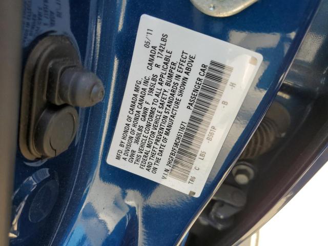 Photo 11 VIN: 2HGFB2F58CH511671 - HONDA CIVIC LX 