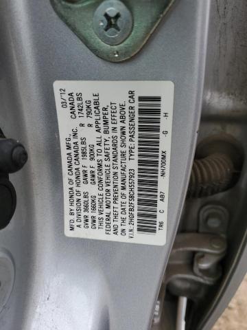 Photo 11 VIN: 2HGFB2F58CH557923 - HONDA CIVIC LX 