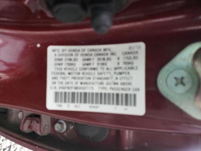 Photo 9 VIN: 2HGFB2F58DH527175 - HONDA CIVIC LX 