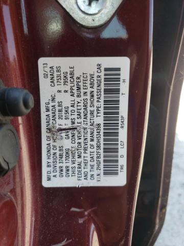 Photo 11 VIN: 2HGFB2F58DH534398 - HONDA CIVIC LX 