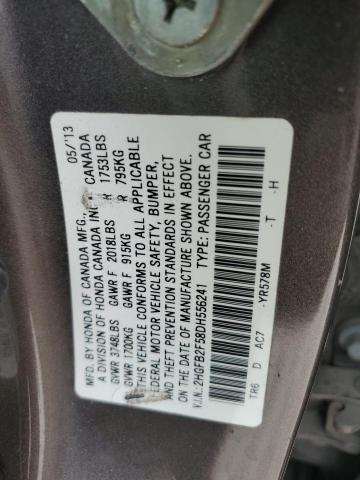 Photo 11 VIN: 2HGFB2F58DH556241 - HONDA CIVIC 