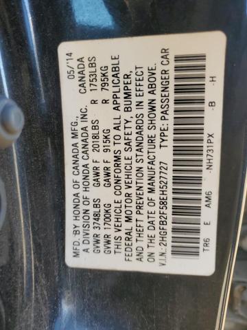 Photo 11 VIN: 2HGFB2F58EH527727 - HONDA CIVIC LX 