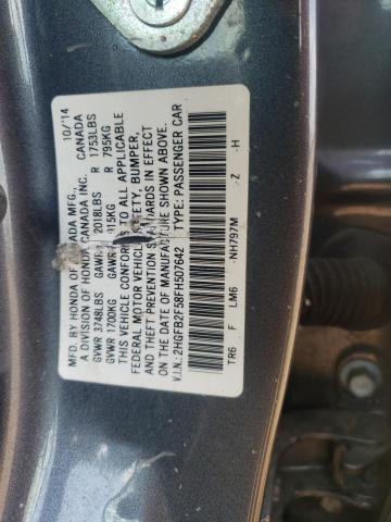 Photo 11 VIN: 2HGFB2F58FH507642 - HONDA CIVIC 