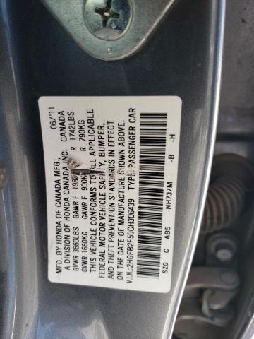 Photo 11 VIN: 2HGFB2F59CH306439 - HONDA CIVIC 