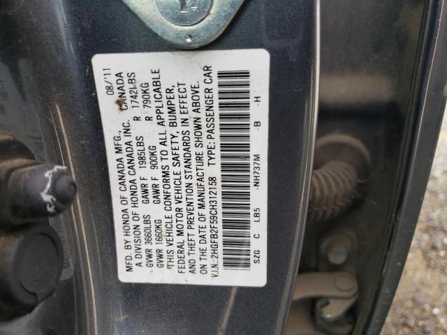 Photo 11 VIN: 2HGFB2F59CH312158 - HONDA CIVIC 