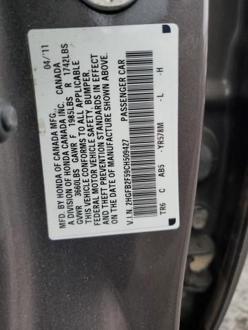 Photo 11 VIN: 2HGFB2F59CH509427 - HONDA CIVIC LX 