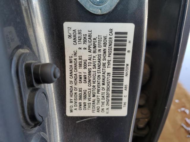 Photo 11 VIN: 2HGFB2F59CH577128 - HONDA CIVIC LX 