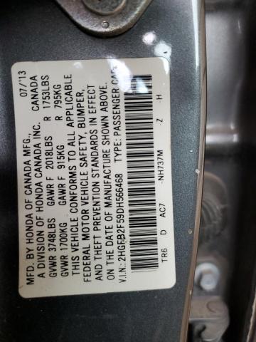 Photo 11 VIN: 2HGFB2F59DH566468 - HONDA CIVIC 