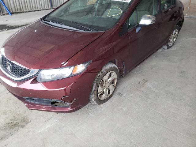 Photo 8 VIN: 2HGFB2F59DH595808 - HONDA CIVIC LX 