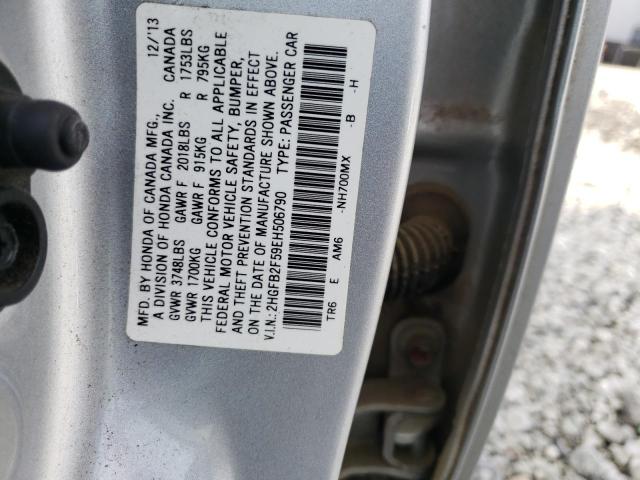 Photo 9 VIN: 2HGFB2F59EH506790 - HONDA CIVIC LX 